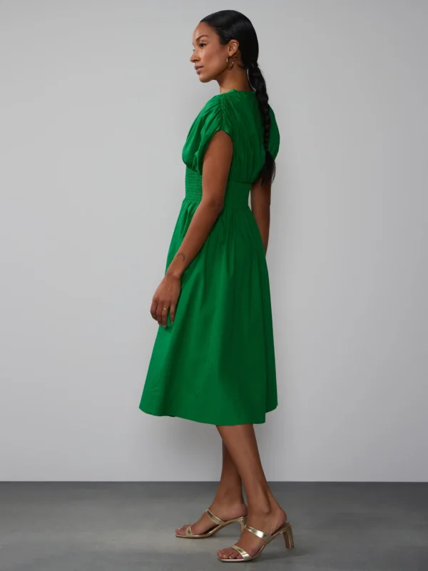 Smocked Poplin Dress - Image 3