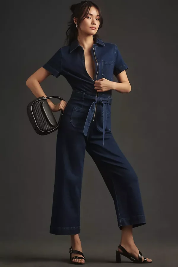 The Colette Weekend Denim Jumpsuit by Maeve